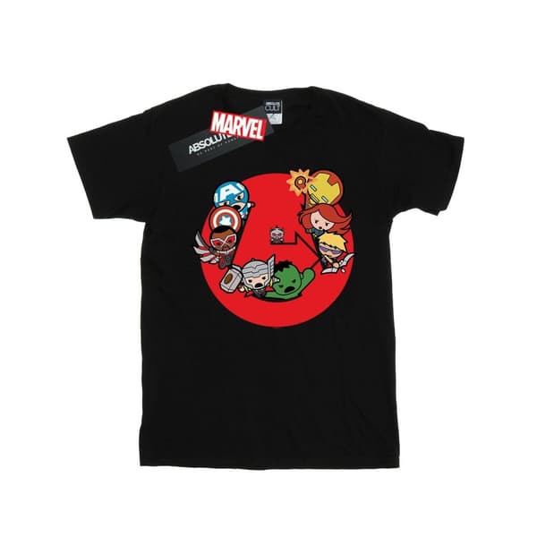 Marvel Girls Kawaii Avengers Ready Steady War T-shirt i bomull