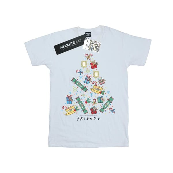 Friends Womens/Ladies Christmas Tree Cotton Boyfriend T-Shirt