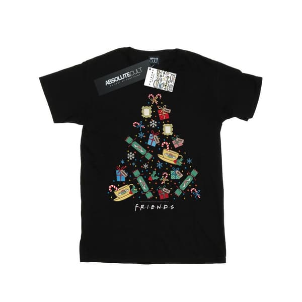 Friends Womens/Ladies Christmas Tree Cotton Boyfriend T-Shirt