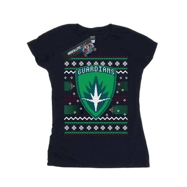 Marvel Womens/Ladies Guardians Of The Galaxy Fair Isle Cotton T-Shirt