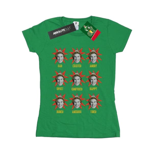 Elf Womens/Ladies Buddy Moods Cotton T-Shirt