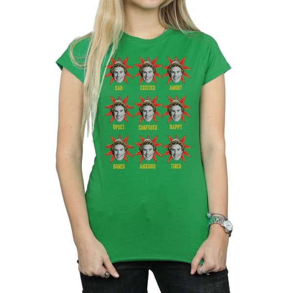 Elf Womens/Ladies Buddy Moods Cotton T-Shirt