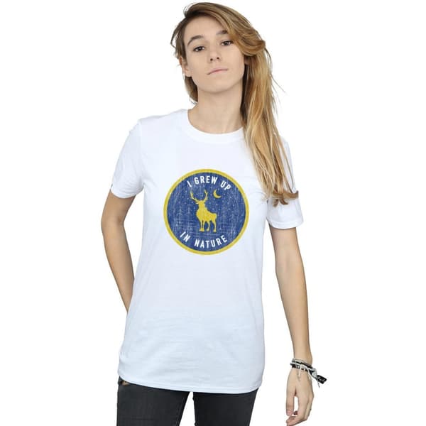 Disney Womens/Ladies Frozen 2 Sven I Grew Up In Nature Cotton Boyfriend T-Shirt