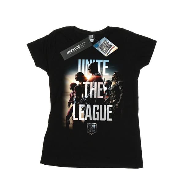 DC Comics Womens/Ladies Justice League Movie Unite The League Cotton T-Shirt