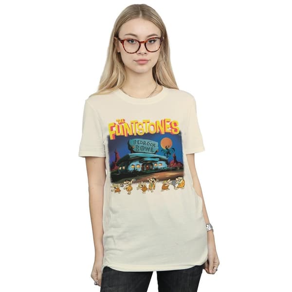 The Flintstones Dam/Lady - Champions Of Bedrock Bowl - Boyfriend-t-shirt i bomull