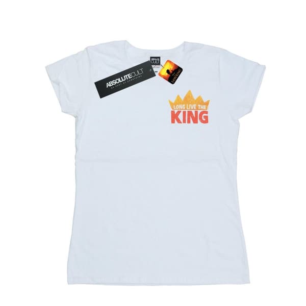 Disney Womens/Ladies The Lion King Movie Long Live Breast Print Cotton T-Shirt