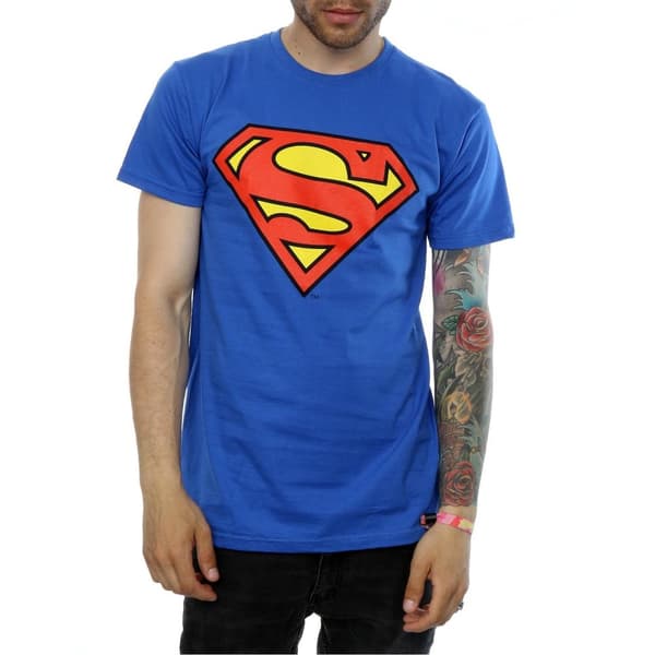 DC Comics T-shirt med Superman-logo til mænd