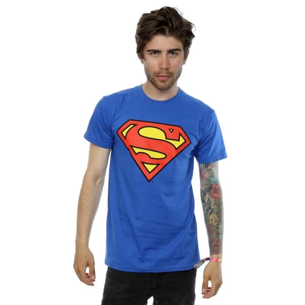DC Comics T-shirt med Superman-logo til mænd