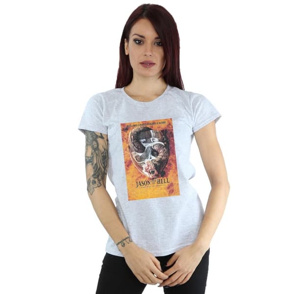 Friday The 13th Womens/Ladies Jason Goes To Hell Cotton T-Shirt