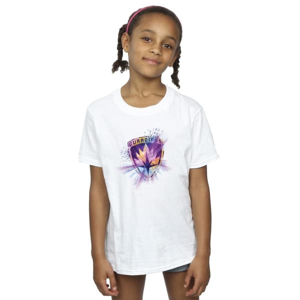 Marvel Girls Guardians Of The Galaxy Abstract Star Lord Cotton T-Shirt