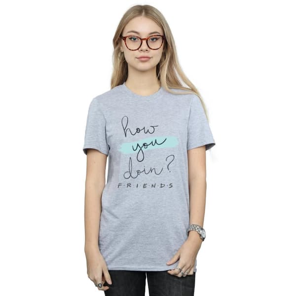 Friends Womens/Ladies How You Doin? Handwriting Cotton Boyfriend T-Shirt