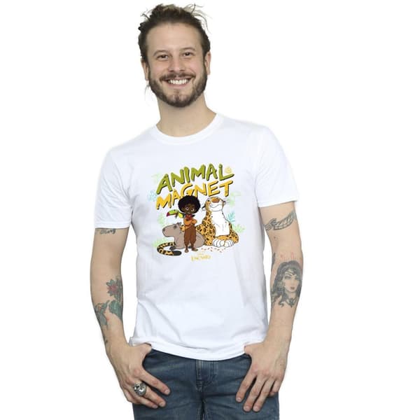 Disney Mens Encanto Animal Magnet T-Shirt