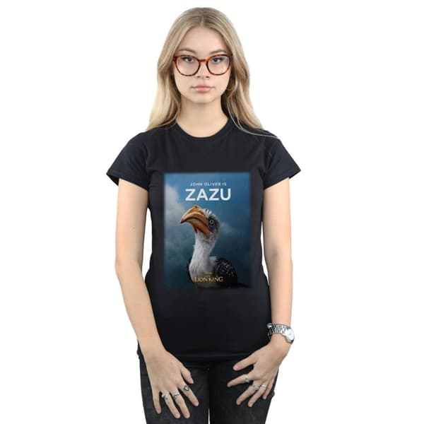 Disney Womens/Ladies The Lion King Movie Zazu Poster Cotton T-Shirt