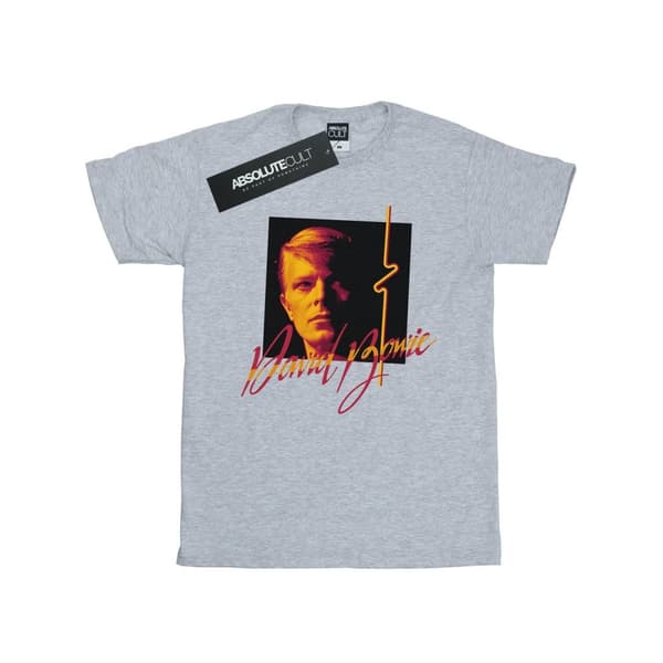 David Bowie Womens/Ladies Photo Angle 90s Cotton Boyfriend T-Shirt