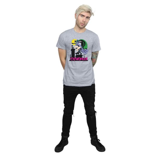 DC Comics Mens Catwoman Text Logo T-Shirt
