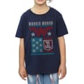 Miniatyrbild 3 av 5: DC Comics T-shirt i bomull med Wonder Woman-flagga från Justice League-filmen för flickor