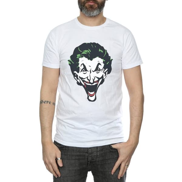DC Comics Mens The Joker Big Face T-Shirt