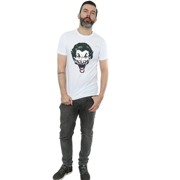 DC Comics Mens The Joker Big Face T-Shirt