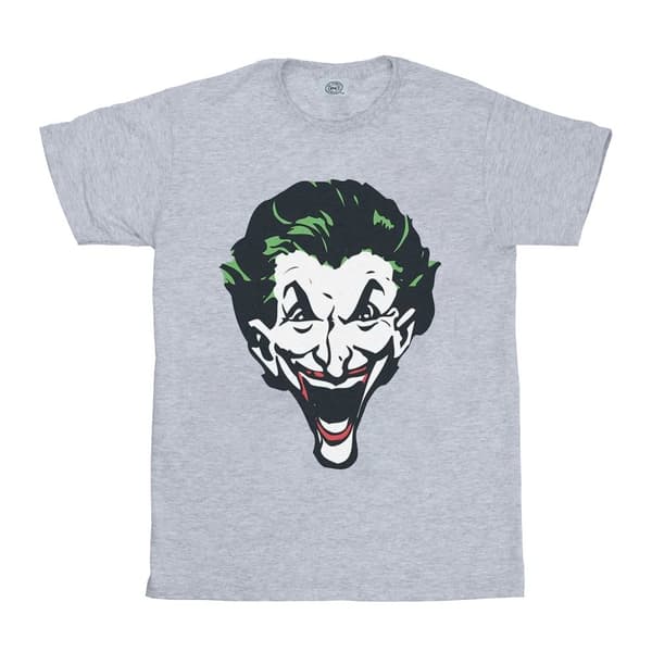 DC Comics Mens The Joker Big Face T-Shirt