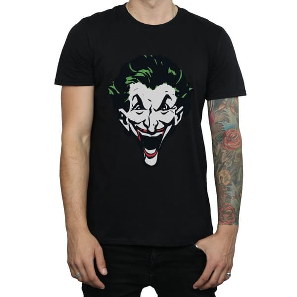 DC Comics Mens The Joker Big Face T-Shirt