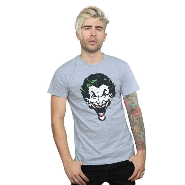 DC Comics Mens The Joker Big Face T-Shirt