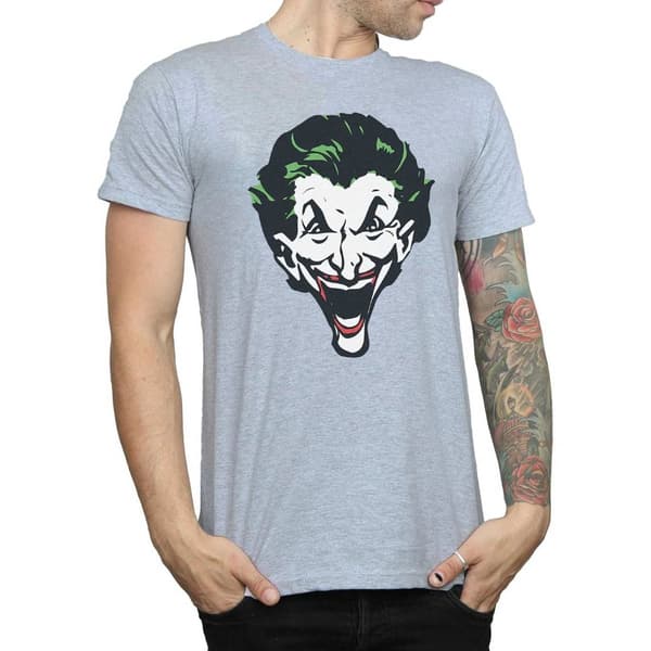 DC Comics Mens The Joker Big Face T-Shirt