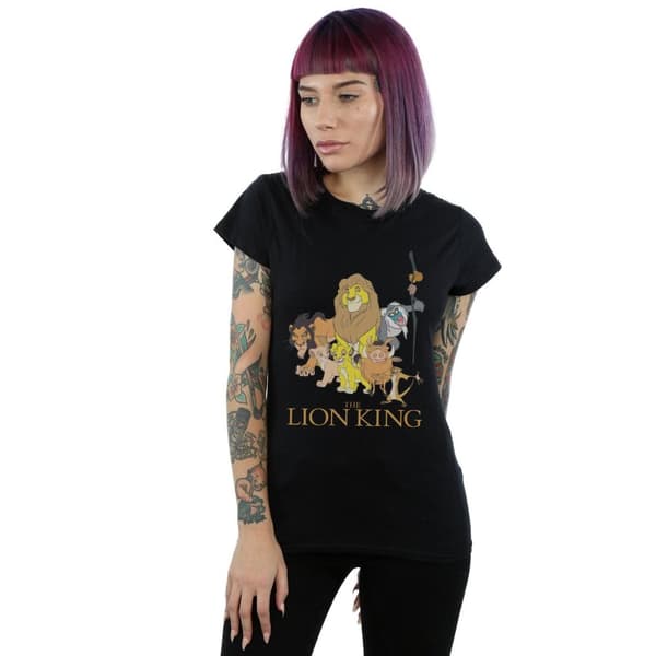 Disney T-shirt i bomull från Lejonkungen-gruppen, dam/dam