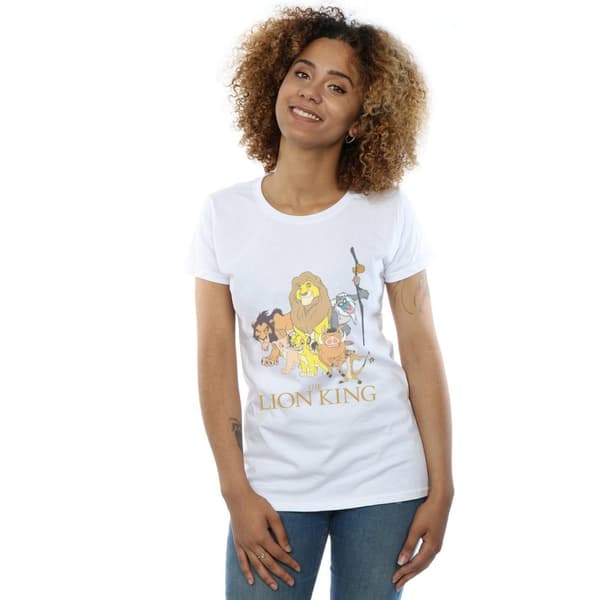 Disney Womens/Ladies The Lion King Group Cotton T-Shirt