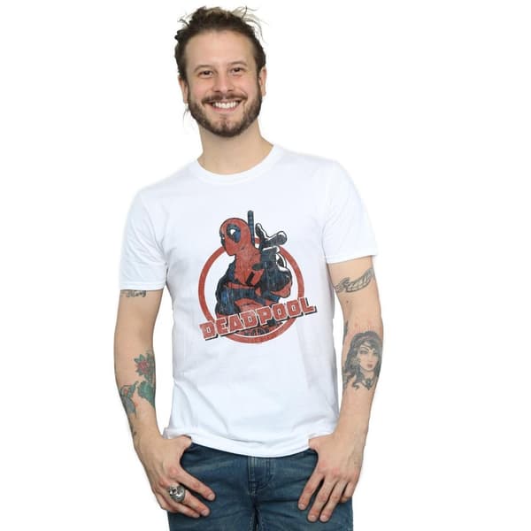 Marvel T-shirt med pistolfinger för herrar - Deadpool