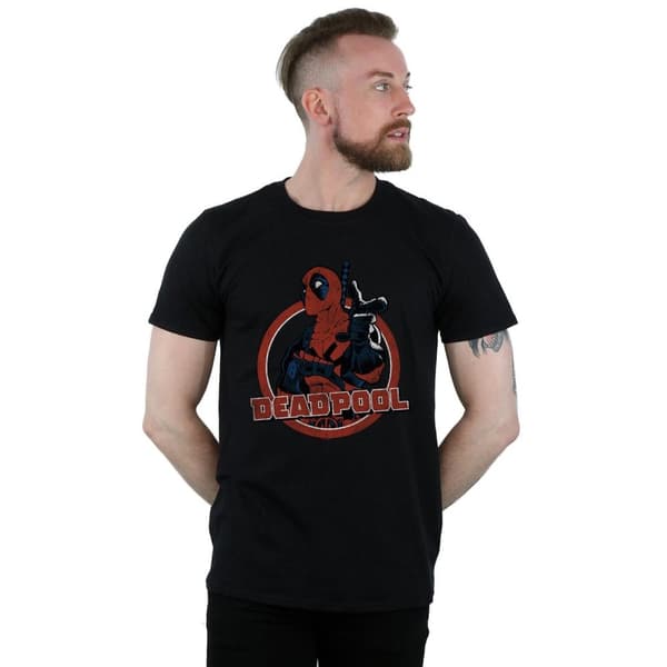 Marvel T-shirt med pistolfinger för herrar - Deadpool