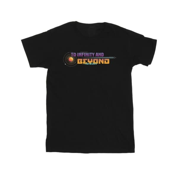 Disney Pojkar Lightyear Infinity And Beyond Text T-shirt Black 5-6 Years