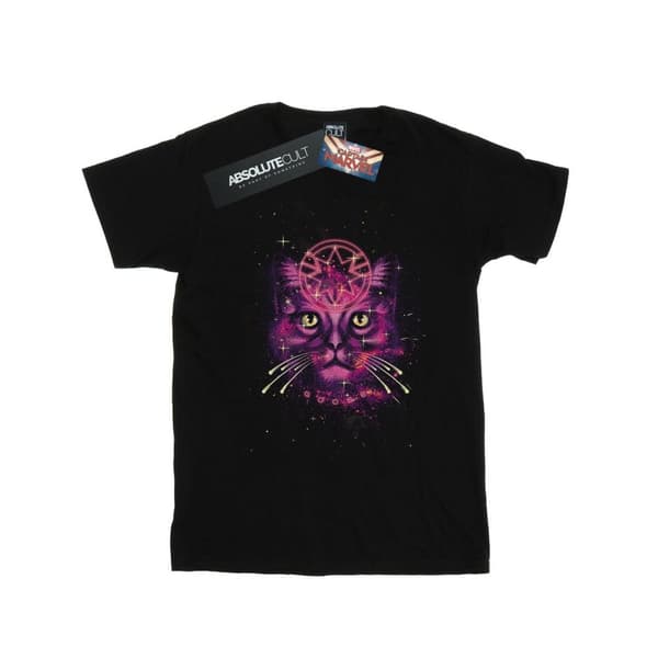 Marvel Mens Captain Marvel Neon Goose T-Shirt Black XXL