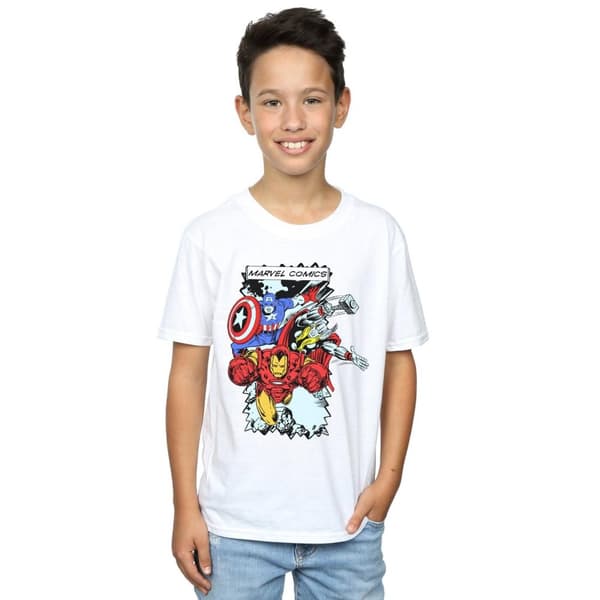 Marvel T-shirt med seriefigurer för pojkar
