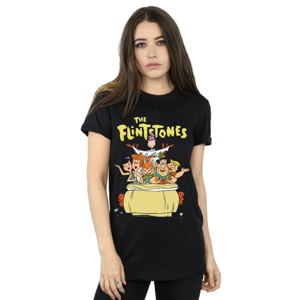 The Flintstones Womens/Ladies The The Ride Cotton Boyfriend T-Shirt