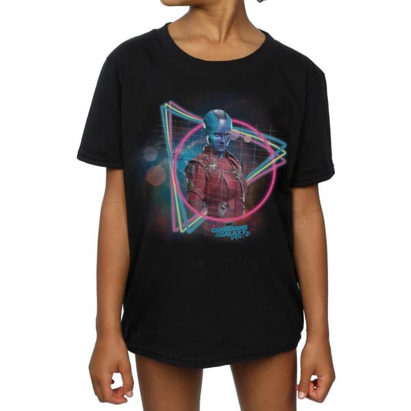 Marvel Girls Guardians Of The Galaxy Neon Nebula Cotton T-Shirt