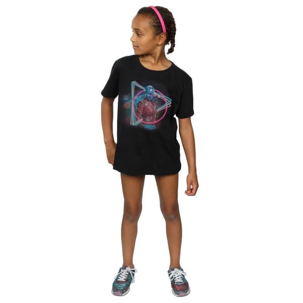 Marvel Girls Guardians Of The Galaxy Neon Nebula Cotton T-Shirt