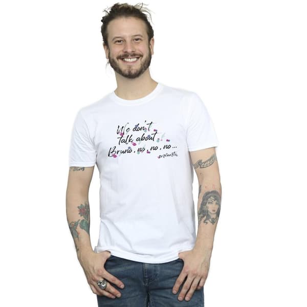 Disney Mens Encanto We Dont Talk About Bruno No No T-Shirt