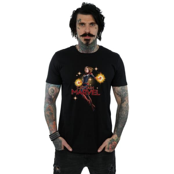 Marvel Mens Captain Marvel Carol Danvers T-Shirt