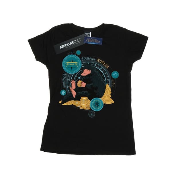 Fantastic Beasts Dam/Tjej Sittande Niffler Bomulls-T-shirt