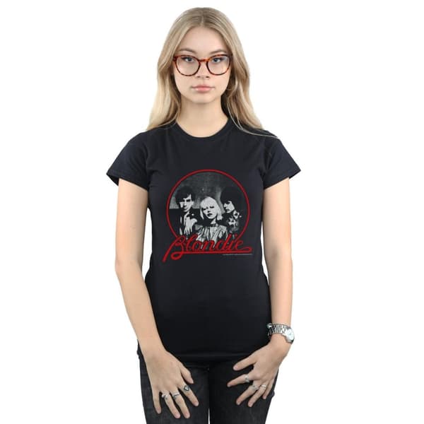 Blondie Womens/Ladies Distressed Circle Cotton T-Shirt