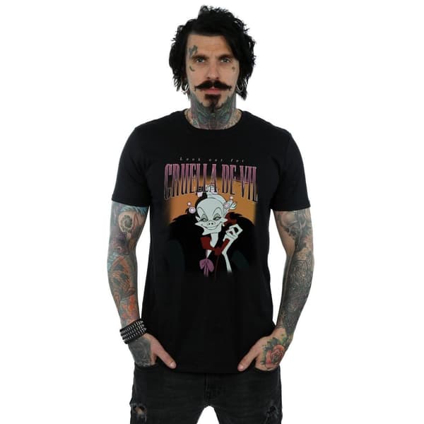 Disney Mens Cruella De Vil Homage T-Shirt