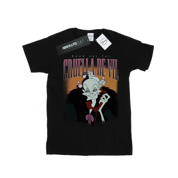 Disney Mens Cruella De Vil Homage T-Shirt Black 4XL