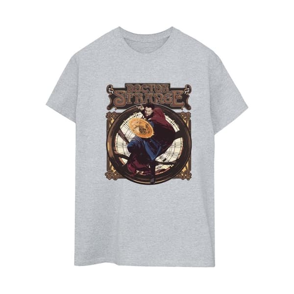 Marvel Womens/Ladies Doctor Strange Circle Cotton Boyfriend T-Shirt