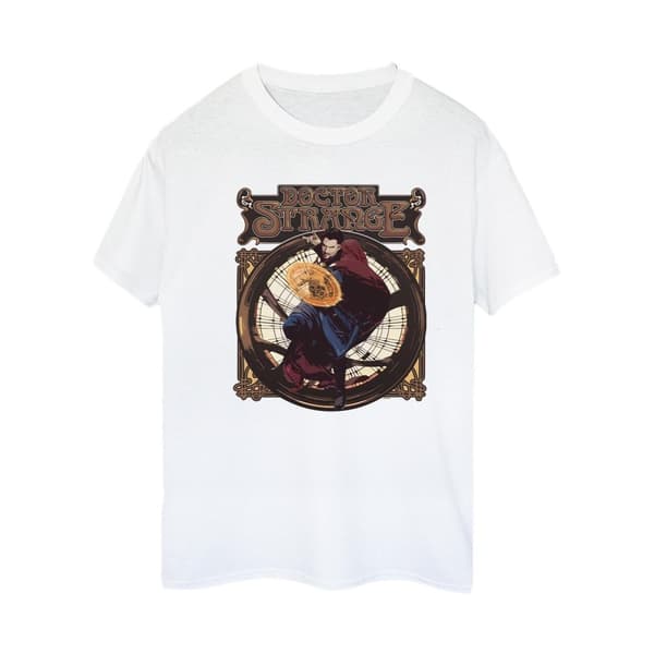 Marvel Womens/Ladies Doctor Strange Circle Cotton Boyfriend T-Shirt
