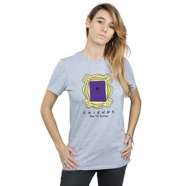 Friends Womens/Ladies Door Peephole Cotton Boyfriend T-Shirt