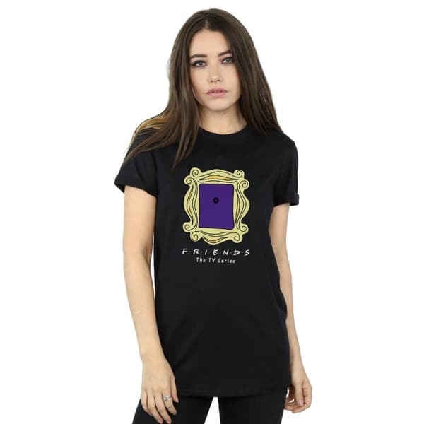 Friends Womens/Ladies Door Peephole Cotton Boyfriend T-Shirt