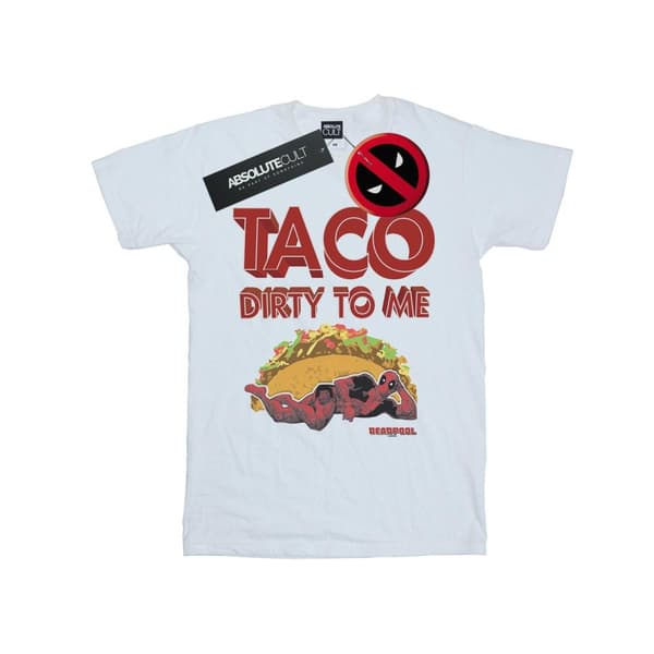 Marvel Mens Deadpool Taco Dirty To Me T-Shirt
