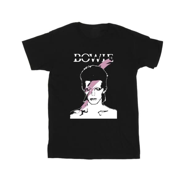 David Bowie Mens Pink Flash T-Shirt