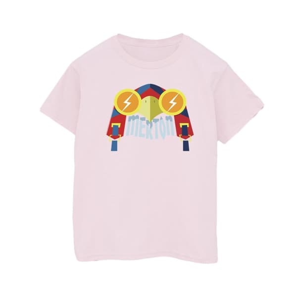 DC Comics Dam/Tjej DC League Of Super-Pets Merton Boyfriend T-shirt i bomull Baby Pink XL
