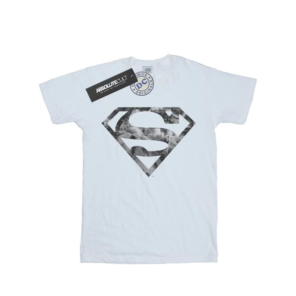 DC Comics Womens/Ladies Superman Marble Logo Cotton Boyfriend T-Shirt